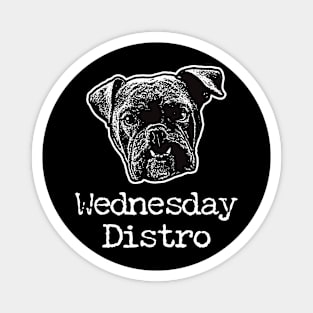 Wednesday Distro logo (dark) Magnet